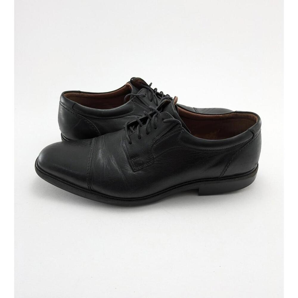 Mens Johnston & Murphy Waterproof Sheepskin Black Dress Shoes 20-8751 Size 13